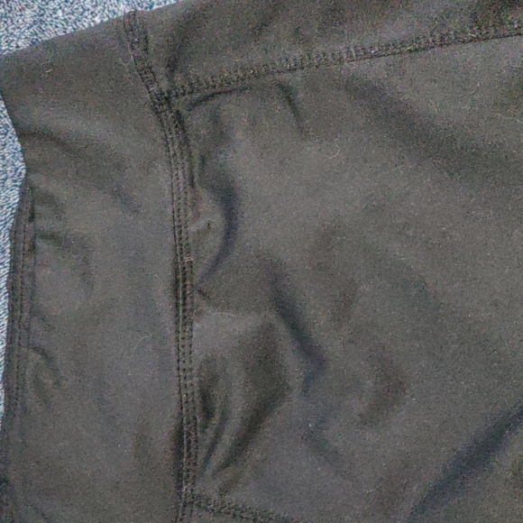 Black Athletic Leggings with Mesh Panels - Picture 6 of 7